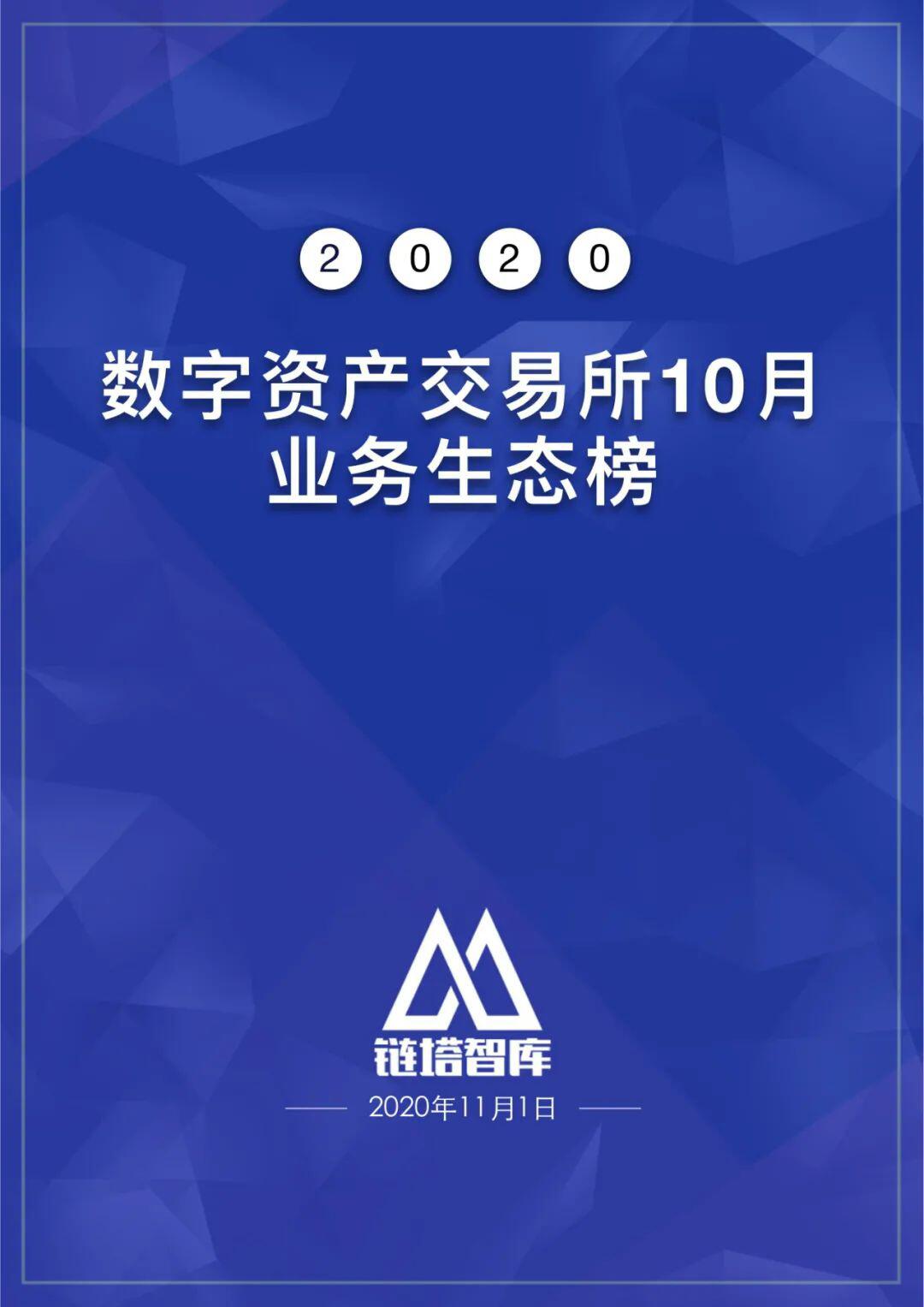 数字资产交易所10月生态榜