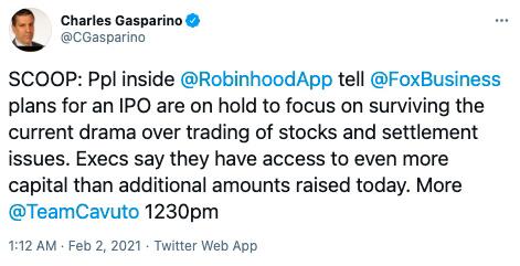 GameStop事件谁最惨？Robinhood失民心、暂停IPO