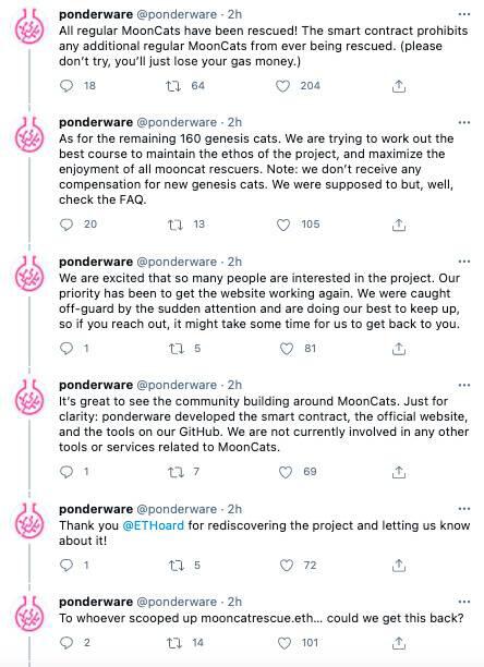 疯狂爱好者“考古”掘金,NFT项目MoonCats翻红