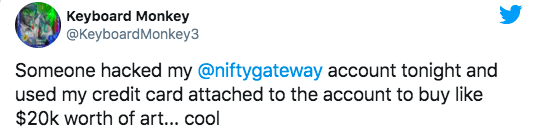 黑客盯上NFT,NFT市场Nifty Gateway账户遭攻击