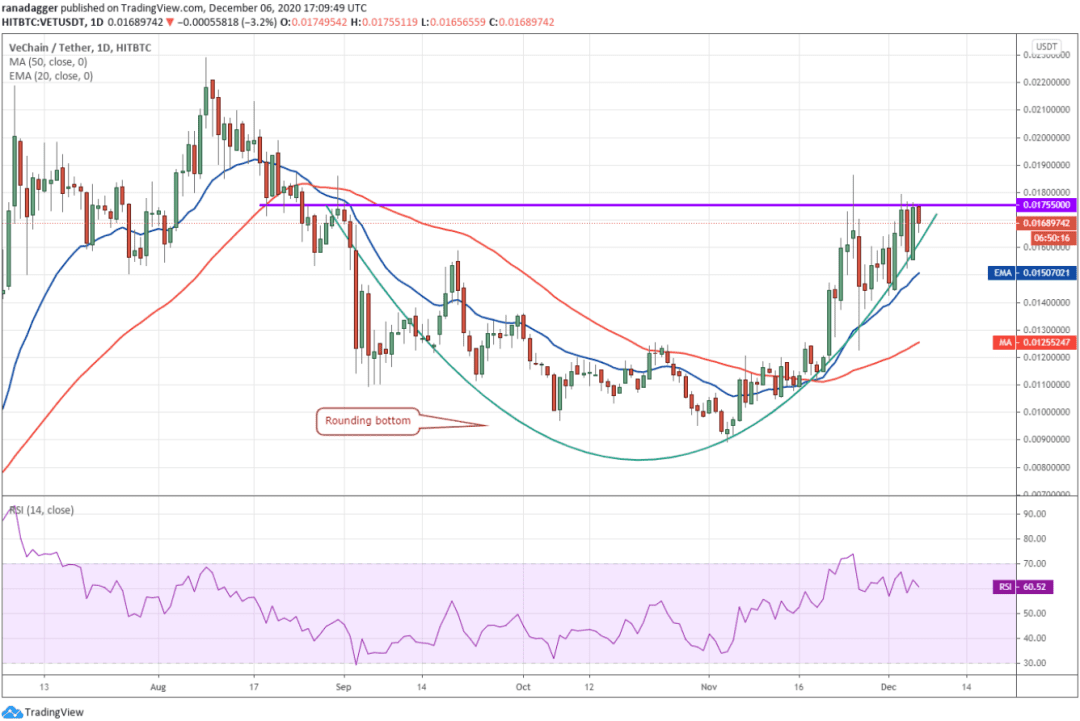 本周值得关注的5大加密货币:BTC、ETH、XMR、VET、AAVE