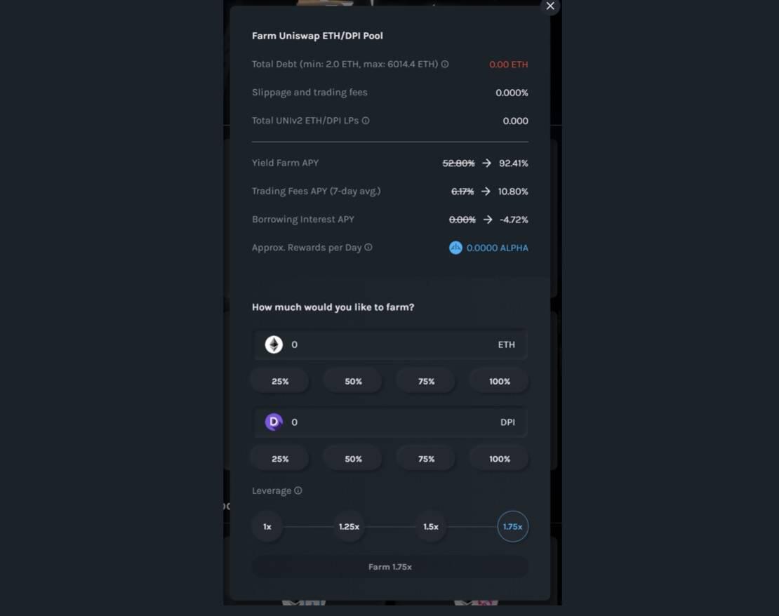 DeFi新玩法丨一文了解Alpha Finance的杠杆流动性挖矿