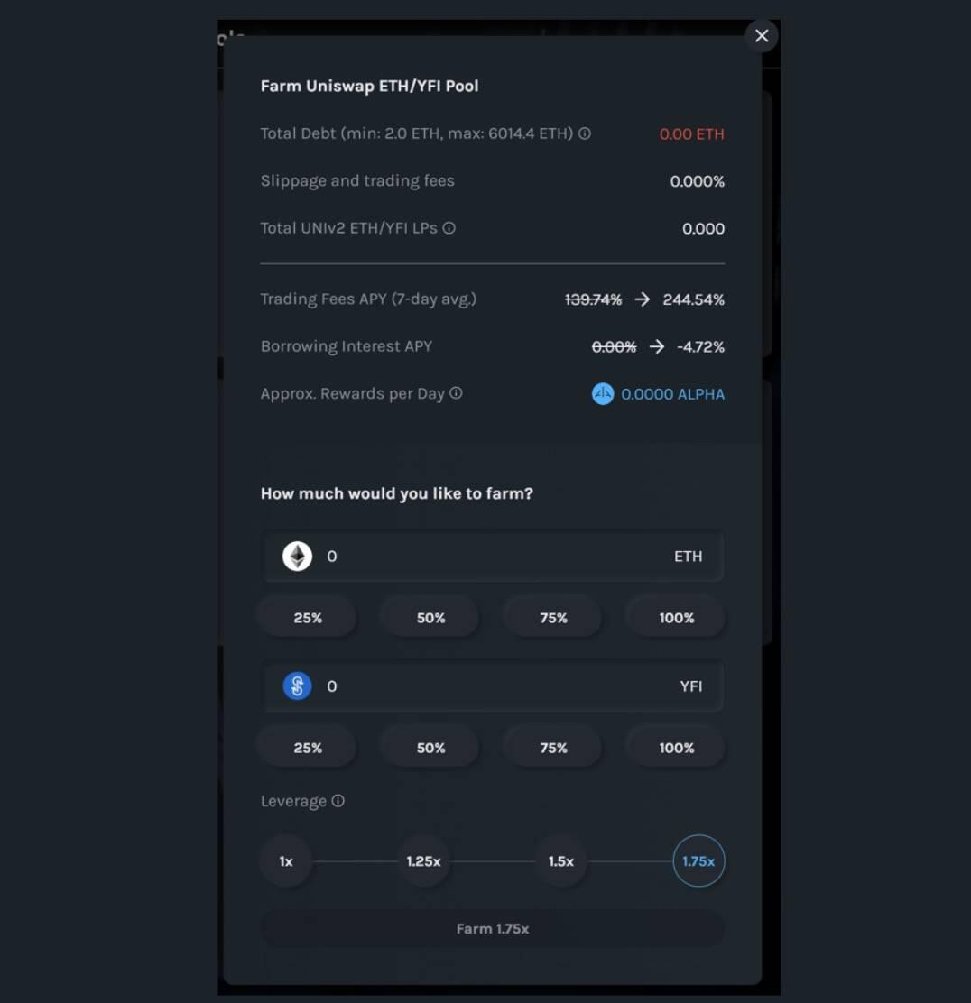 DeFi新玩法丨一文了解Alpha Finance的杠杆流动性挖矿