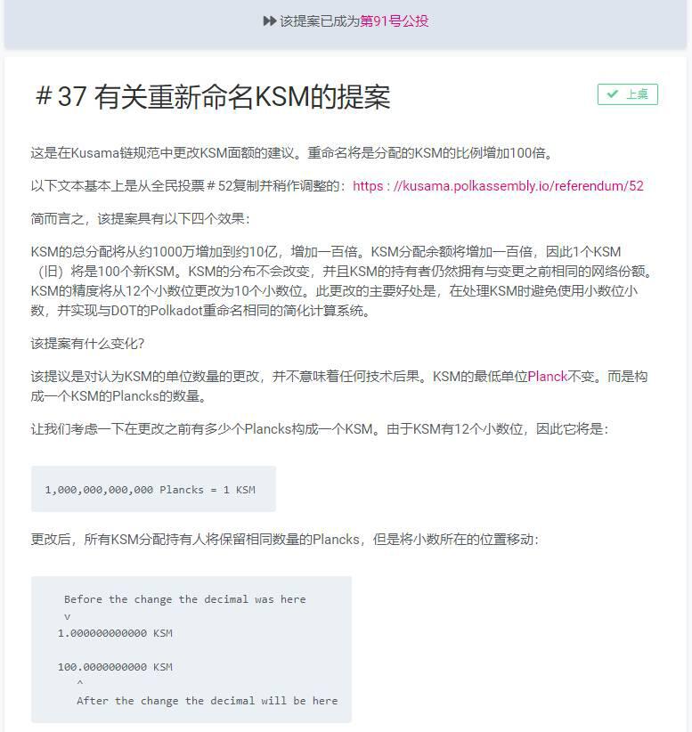 “小波卡”KSM拆分提案大概率不通过,利好为何被社区否决?