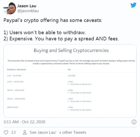 少数派观点:PayPal此举并不全是积极的