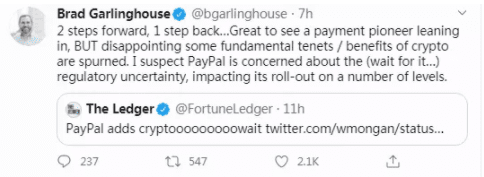少数派观点:PayPal此举并不全是积极的