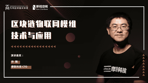 摩联科技CTO许刚:区块链物联网模组技术与应用