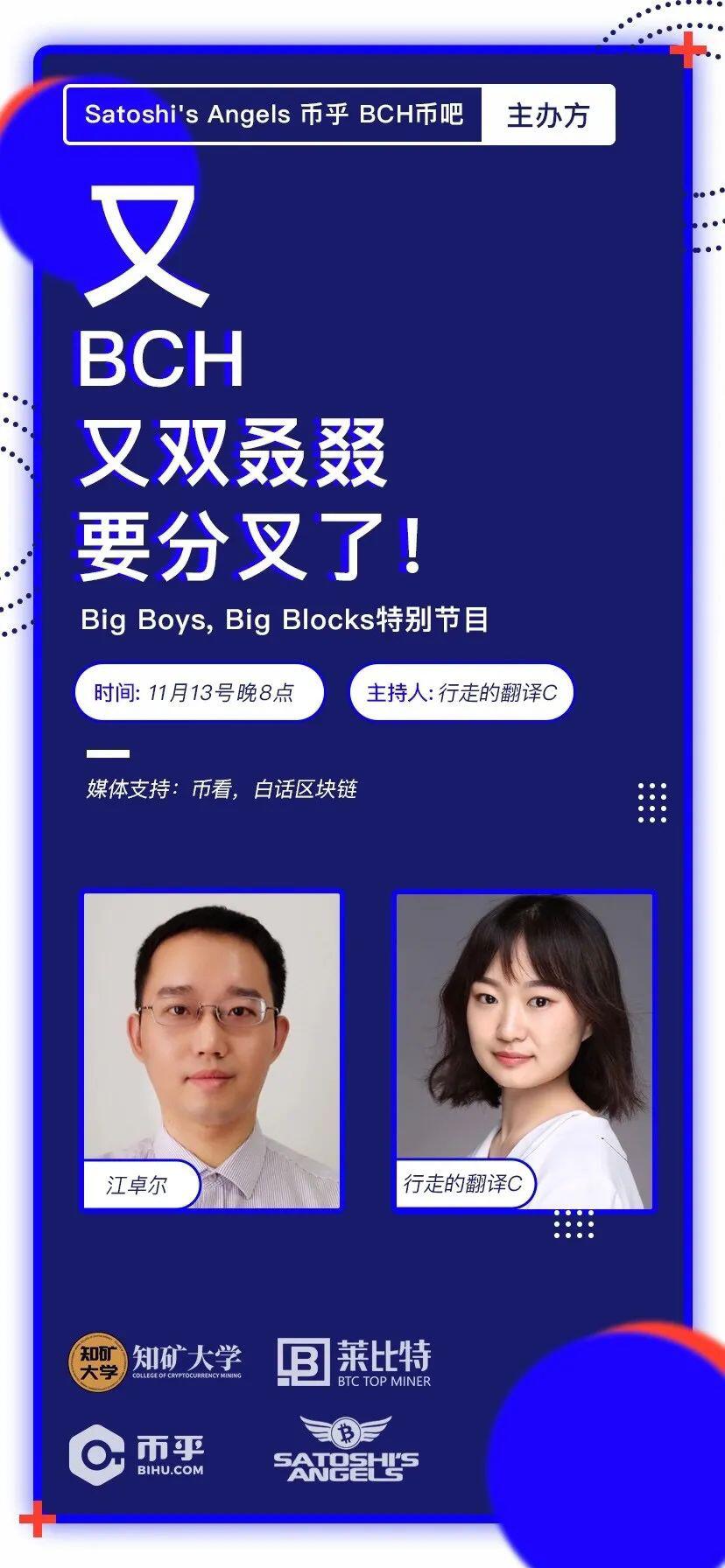 BCH又双叒叕分叉之江卓尔访谈
