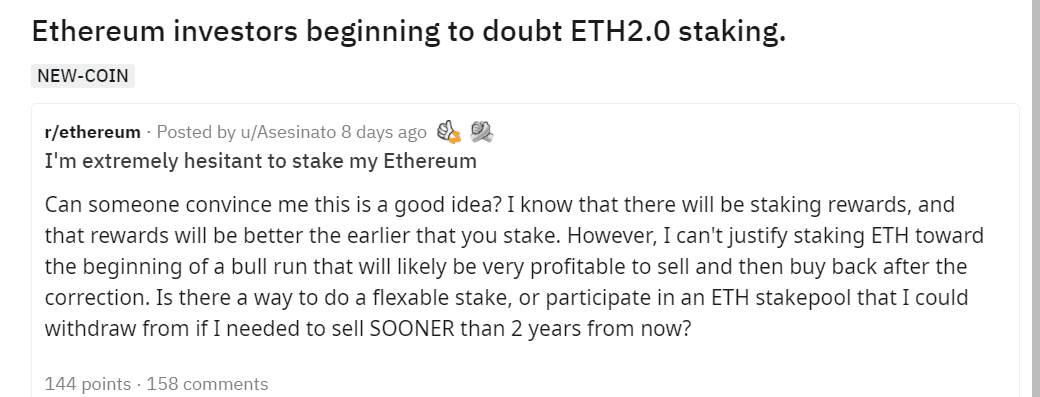 ETH2.0质押挖矿遇冷?大型交易所的Staking或许值得你参与