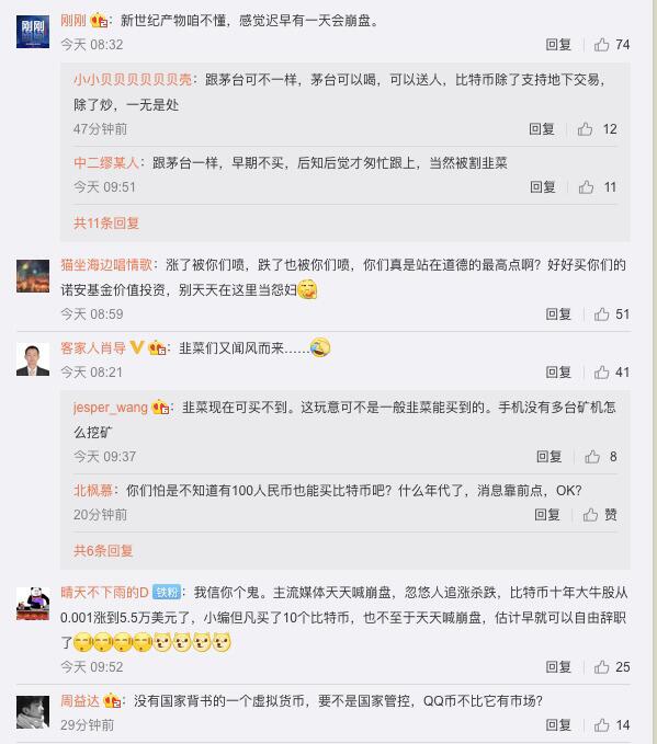 比特币连续创造历史，微博、虎扑、B站等社交平台用户如何看待？