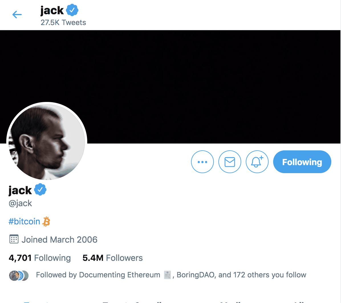 Jack Dorsey:如果我不在 Square 或 Twitter,会为比特币工作