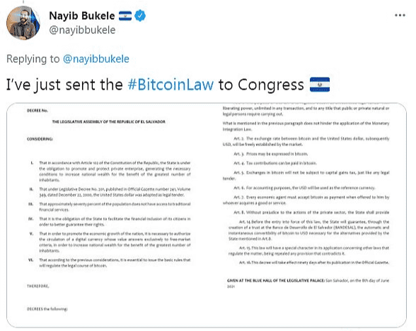 全球首个承认比特币为法币的国家诞生,比特币或将成法定货币