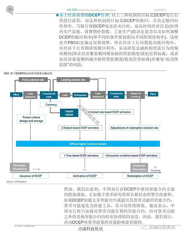 花旗:中国深度推进研究和试点DCEP 成为CBDC全球领导者