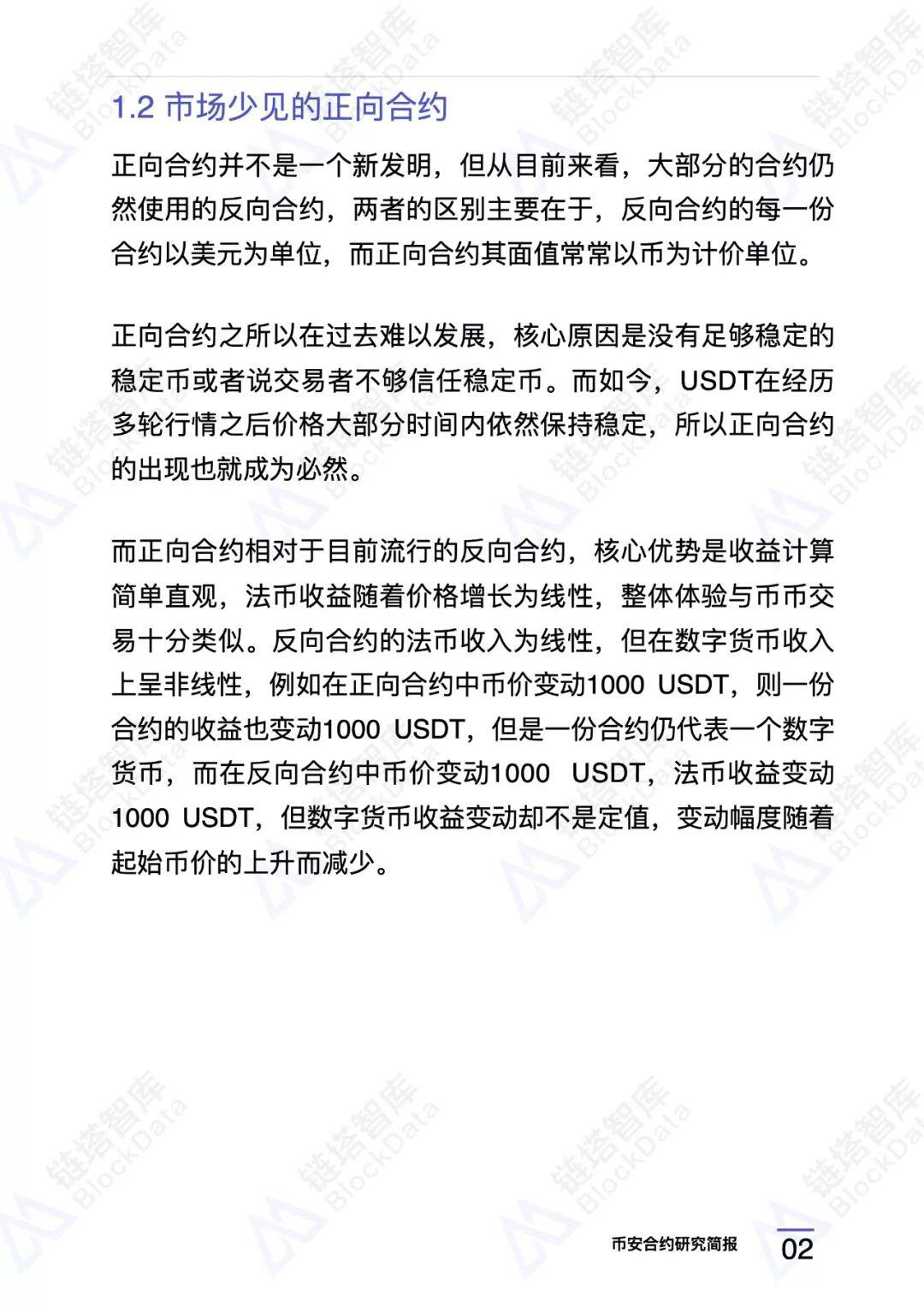 币安合约研究报告 |链塔智库