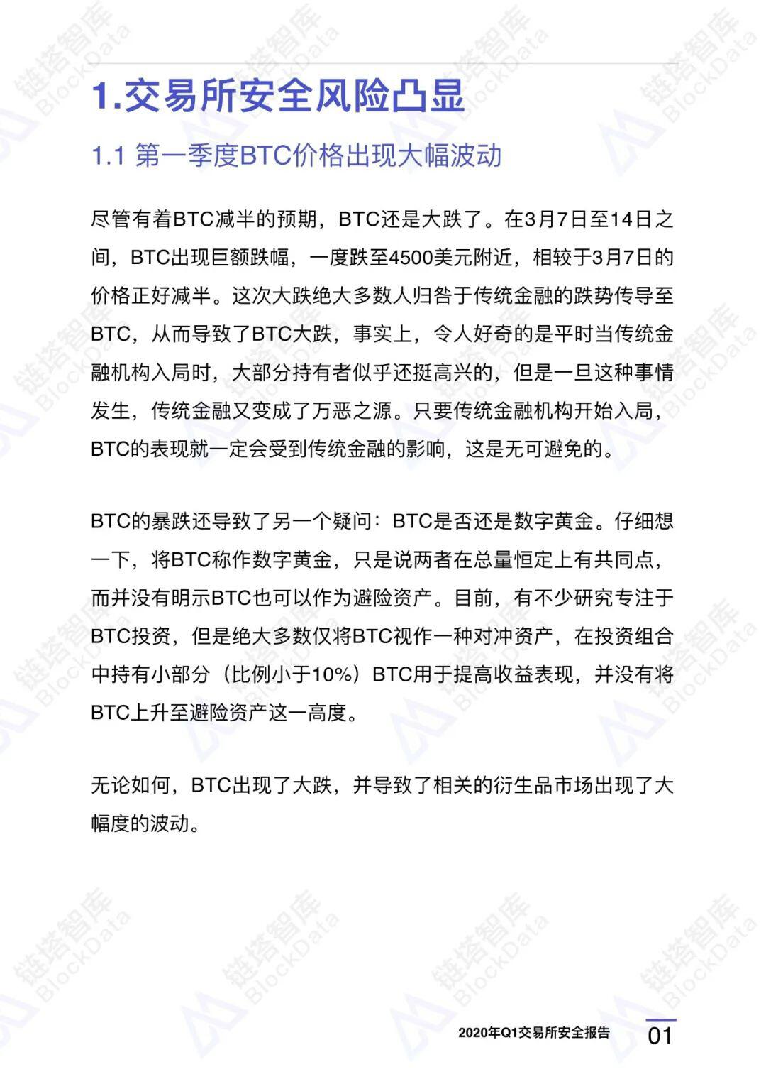 2020年Q1交易所安全报告