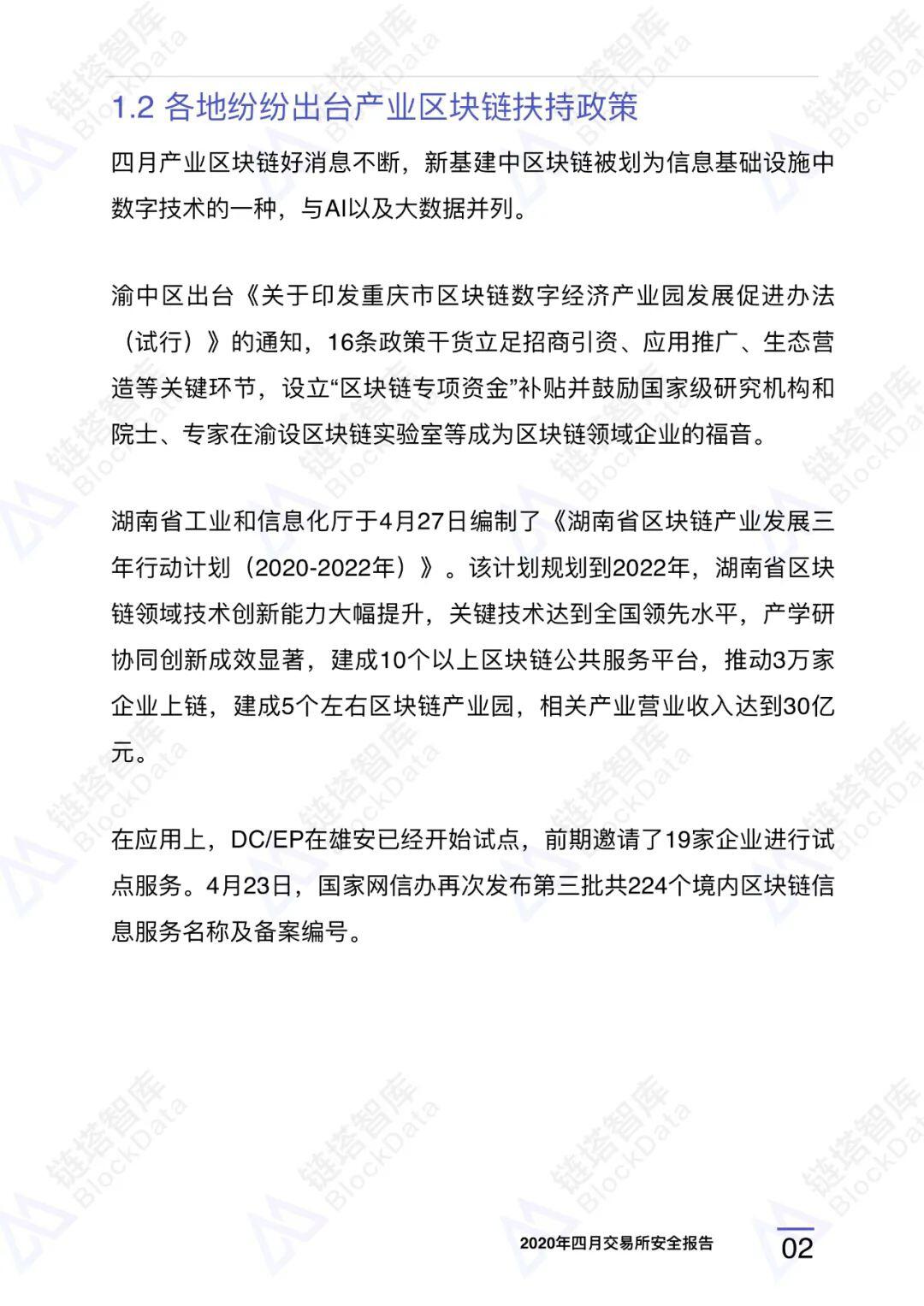 2020年四⽉交易所安全研报