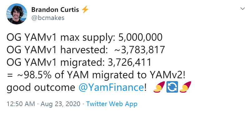 YAM1.0迁移完成,还有YAM Heros的NFT在等你,1inch难掩对YAM的嫉妒