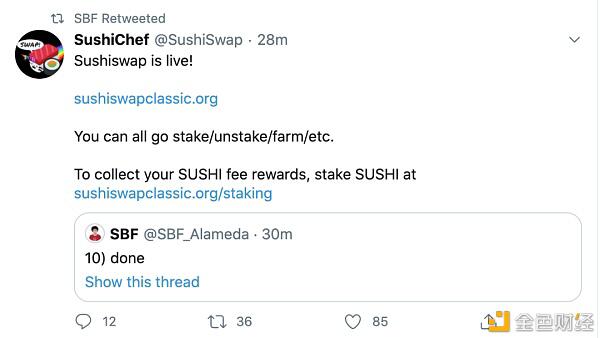 SUSHI迁移完成,Uniswap被掳走9亿多锁仓资金