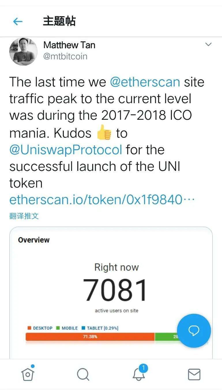 拥有UNI的第一天,拿着还是抛了?