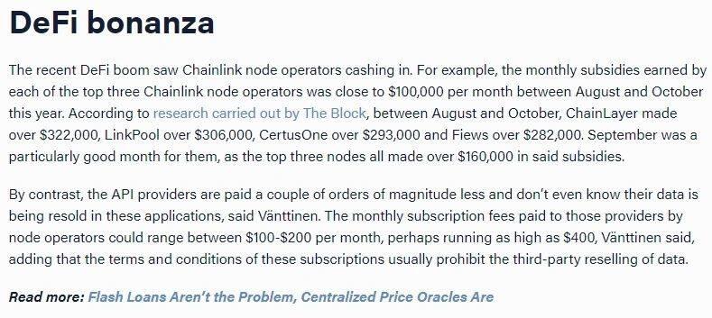 狙杀chainlink——API3或为下一代预言机?