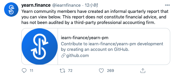 详解YFI首份财报:还是机枪池最赚钱!
