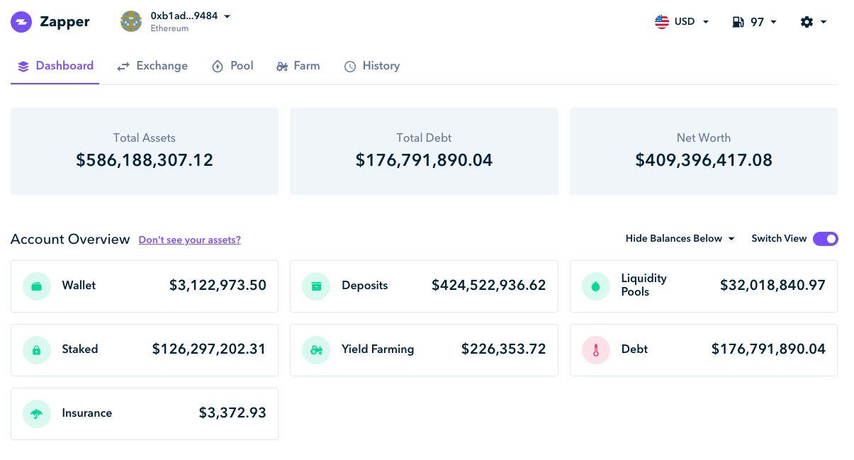 一文了解DeFi 新门户资管应用:debank、zerion 与 zapper