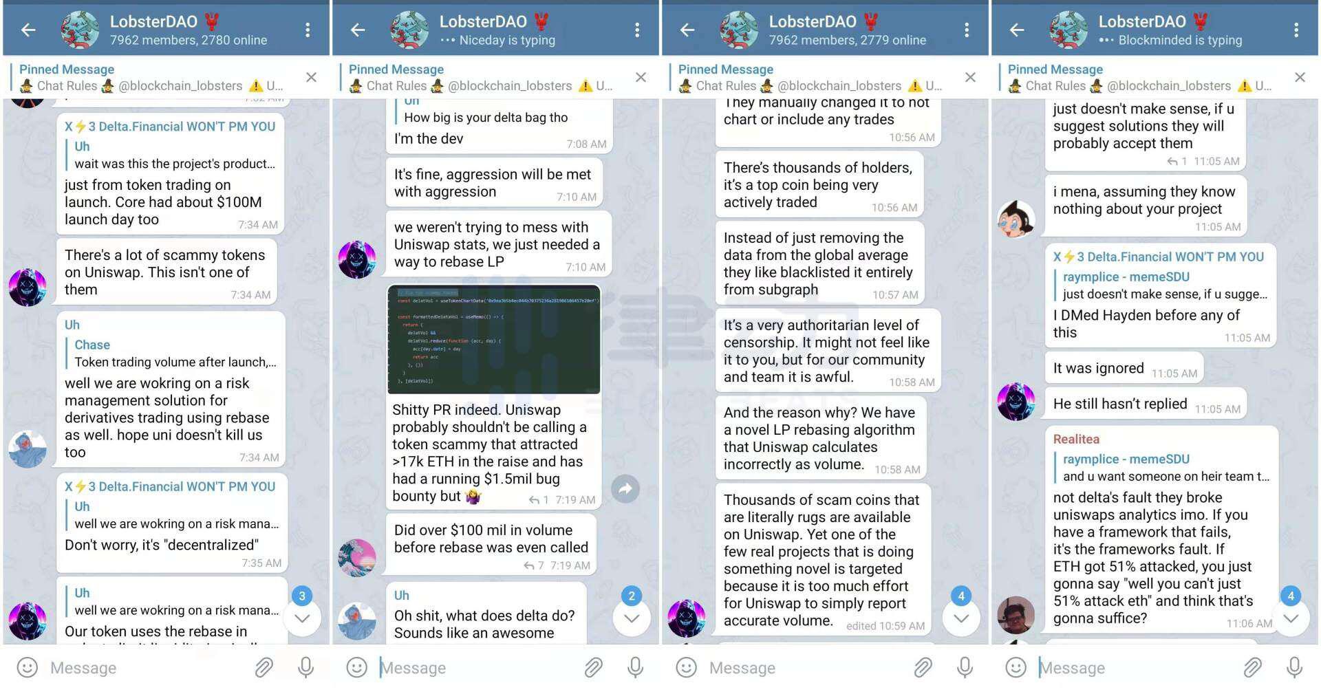 Delta.Finance「虚假交易量」被拉黑引发讨论:Uniswap做错了吗?