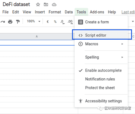 使用Google Data Studio创建以太坊DeFi实时仪表板