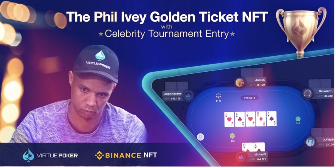 币安 NFT 市场与 Virtue Poker 合作推出 NFT,购买可参加明星扑克锦标赛