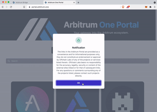 手把手教你玩轉以太坊擴容網絡 Arbitrum 跨鏈橋