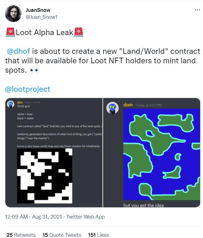 價值 4500 萬美元的社區實驗:淺談文字 NFT 「 Loot 」