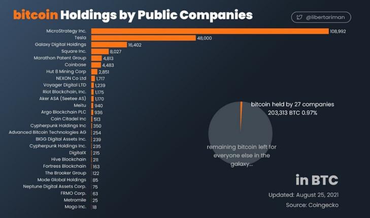 MicroStrategy、Tesla、Square……那些投資比特幣的大型企業近況如何?