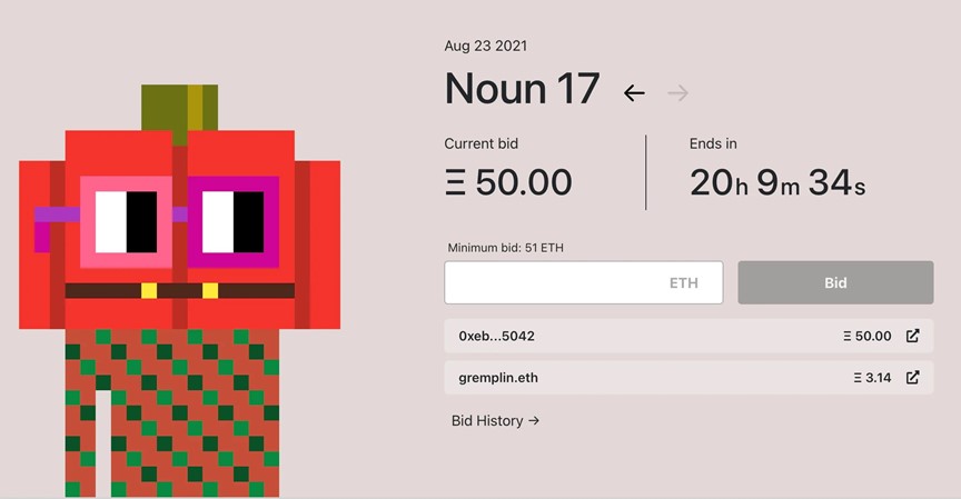 五分鐘讀懂「Noun」:每日隨機鑄造并不間斷拍賣的 NFT 新實驗該怎么玩?