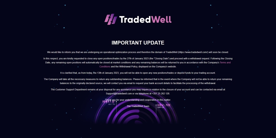 Exclusive_ Forex Broker TradedWell Shuts Down Website_id_4614629c-2b76-466e-ab17-2e80f9cdeb74_size900.jpg Exclusive_ Forex Broker TradedWell Shuts Down Website_id_4614629c-2b76-466e-ab17-2e80f9cdeb74_size900.jpg