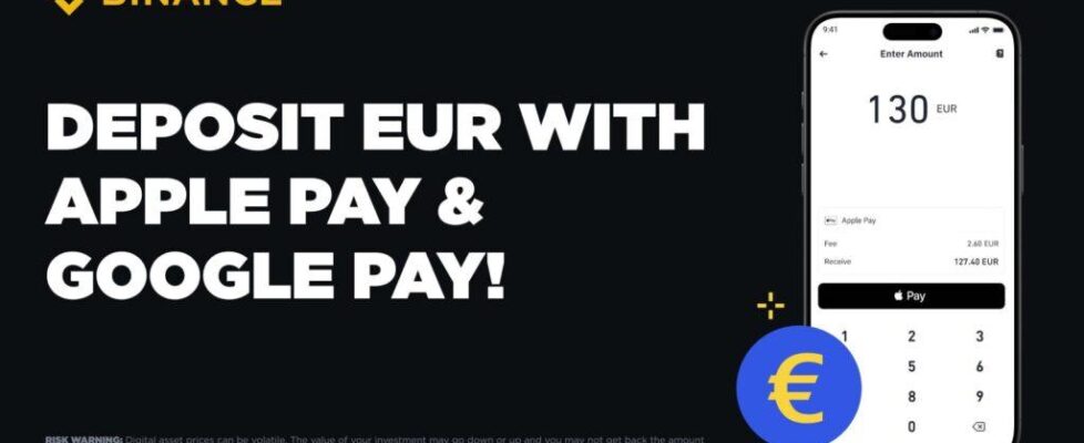 Binance新增Apple Pay与Google Pay:欧元存款更便捷